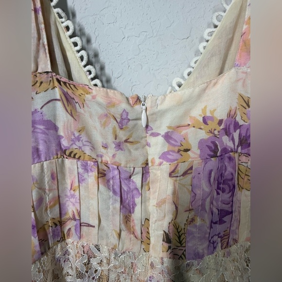 NWT ASOS Design Pintuck Slip Midi Dress With Lace Sz 4 - Picture 6 of 10